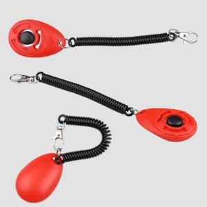 Dog Clicker 6 Pcs Clicker Dog Training Dog Clicker Training with Wrist Strap Big Button Clicker Training for Pet Dog Puppy Cat Bird 6 Colors - product information 2