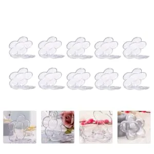 10pcs Packing Box Eyeshadow Blush for Cheeks Makeup Blush Lipstick Boxes Filling Cosmetics Travel 5x5cm Transparent Color - product information 1