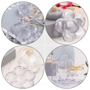 10pcs Packing Box Eyeshadow Blush for Cheeks Makeup Blush Lipstick Boxes Filling Cosmetics Travel 5x5cm Transparent Color - product information 3