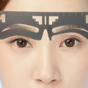 2pcs Eyebrow Ruler Brow Guide Template Eyebrow Shaping Stencil Eyebrow Shape Card 1 count (Pack of 1) Black - product information 2