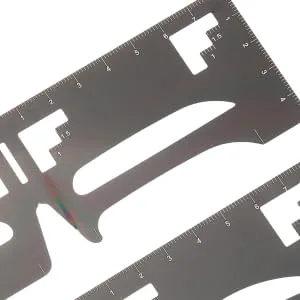 Outanaya 2pcs Eyebrow Ruler Eyebrow Makeup Tools Eyebrow Shaping Stencil Brow Guide Ruler Mold Eyebrow Shape 1 count (Pack of 1) As Shown - product information 4