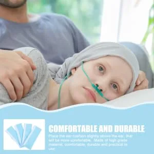4Pcs Nasal Oxygen Cannula Ear Cushions Oxygen Tubing Ear Wrap Oxygen Tube Ear Protectors Covers for Oxygen Users Patients - product information 4