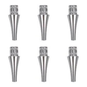 SEWACC Rhinestone Sticky Pen Tips 6pcs Cases Nail Embroidery Drill Art Tool Point for Steel Tips Pen Replacement Diy Heads 2.2X0.5cm - product information 2