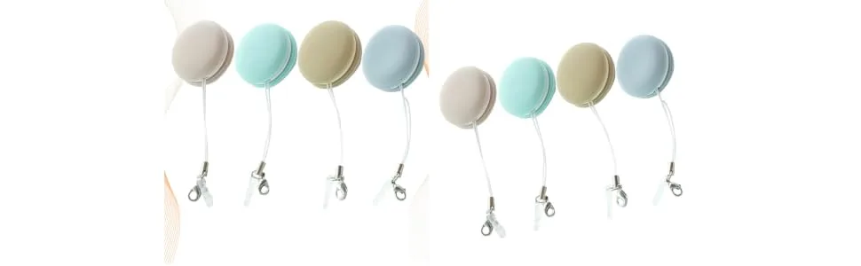 STOBOK 12 pcs Macaron Mobile Phone Screen Wipe Phone Screen Cleaner Macaron Shape Smartphone Cleaning Wipes Macaron Portable Keychain Charm for Mobile Computer Electronic Devices Phone Screen Cleaner - product information 1