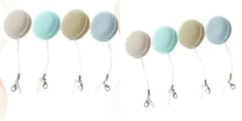 STOBOK 12 pcs Macaron Mobile Phone Screen Wipe Phone Screen Cleaner Macaron Shape Smartphone Cleaning Wipes Macaron Portable Keychain Charm for Mobile Computer Electronic Devices Phone Screen Cleaner - product information 4