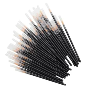SKISUNO 100pcs Disposable Eyeliner Brush Makeup Brush Professional Cosmetic Woman Make up Face Brush - product information 2