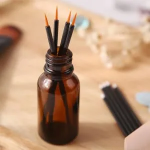 SKISUNO 100pcs Disposable Eyeliner Brush Makeup Brush Professional Cosmetic Woman Make up Face Brush - product information 5