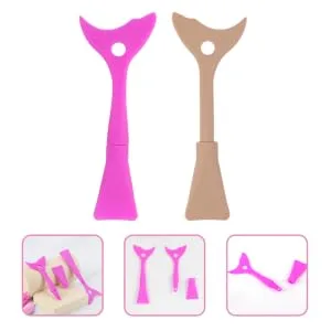 SKISUNO 2pcs Eyeliner Baffle Eyelash Tools Makeup Eyeshadow Eyeliner Helper Miss Cosmetic Set - product information 1