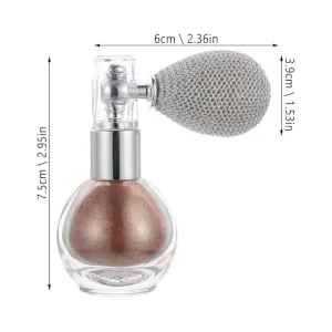 SKISUNO 2pcs Sparkle Perfume for Spray Tool Powder Women Hair Face and Highlighter High Bottle Sprayer Skin - product information 7