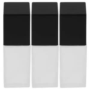 SKISUNO Frosted Glass 3pcs Bottles Press Multipurpose Sub Empty Containers with Refillable Lotion Foundation Glass - product information 6