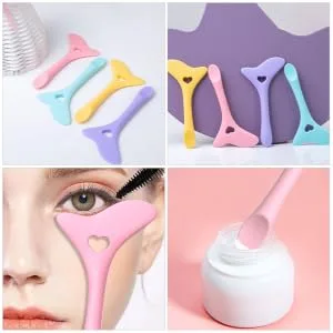 SKISUNO Eyeliner Assistant Helper 2 Pcs Eyeliner Face Mask Applicator Eye Cosmetics Marscara Tool Simple Miss - product information 2