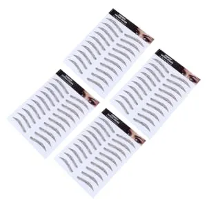 Gogogmee Authentic Eyebrows 4pcs Eyebrow Stickers Waterproof Stickers Hair-like Eyebrows Water Transfer Eyebrow Sticker Cosmetic - product information 4