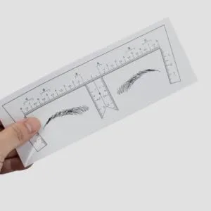 PLAFOPE 10pcs Eyebrow Design Ruler Shape Eyebrow Shaping Template Drawing Tool Makeup Tools Disposable - product information 6