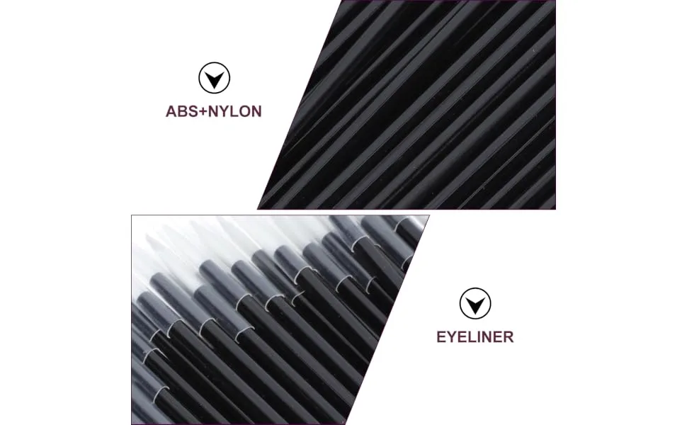 Gogogmee Eyeliner Wands 50pcs Eyeliner Brush Makeup Brush Disposable Eyeshadow Applicator Face Makeup Tools Lipstick Sequins - product information 5