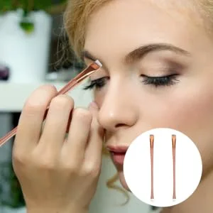 Gogogmee 2pcs Eyeliner Brush Makeup Brush Brow Styler Brush Eyeshadow Brush Eye Brush Tool Brush Very Fine - product information 4