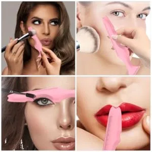 DRESSOOS 3pcs Silicone Beauty Ruler Smoky Eyeshadow Eyelash Tools Eyeliner Stencil Massage - product information 6