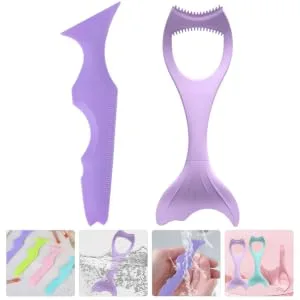 Outanaya 2pcs Silicone Eyeliner Make up Aid Heated Lash Curler Eyeshadow Lash Guard Comb Make up Aids Eyelash 15x5.7cm - product information 2