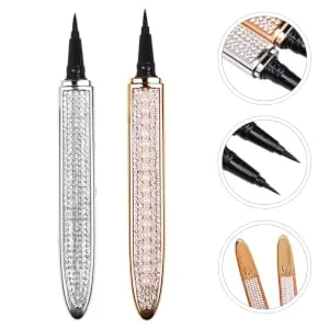 Gogogmee 2pcs Diamond Eyeliner Elf Eyeliner Liquid Eye Liner Makeup Accessories Retouching Pen Eyes 1 count (Pack of 1) Assorted Color - product information 1
