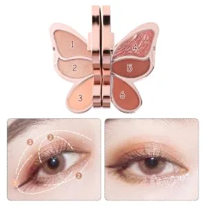 Gogogmee 1pc Eyeshadow Palette Blush for Cheeks Sequin Eyeshadow Eye Shadow Girl Accessories Pearlescent 1 count (Pack of 1) As Shown 1 - product information 6