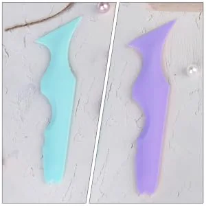 Gogogmee 3pcs Silicone Beauty Ruler Make up Stencils Mascara Shield Guard Eyelash Tool Eyeliner Stencil Face - product information 2