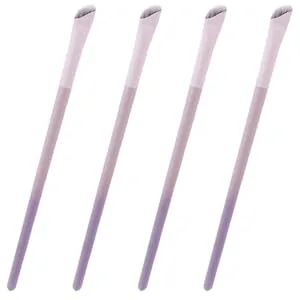 SEWACC 4pcs Eyeliner Brush Angled Makeup Brush Eyebrow Curved Liner Brush for Eyes Precision Tool - product information 2