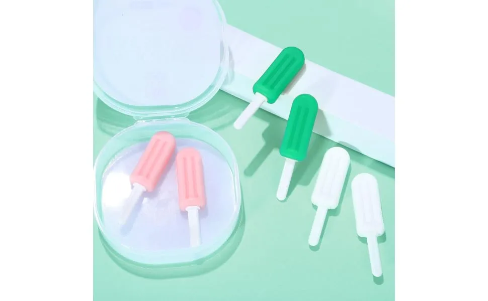 HAPINARY 6 Pcs Popsicle Silicone Chew Chewies Jaw Teeth Device Chewing Gum Invisible - product information 1