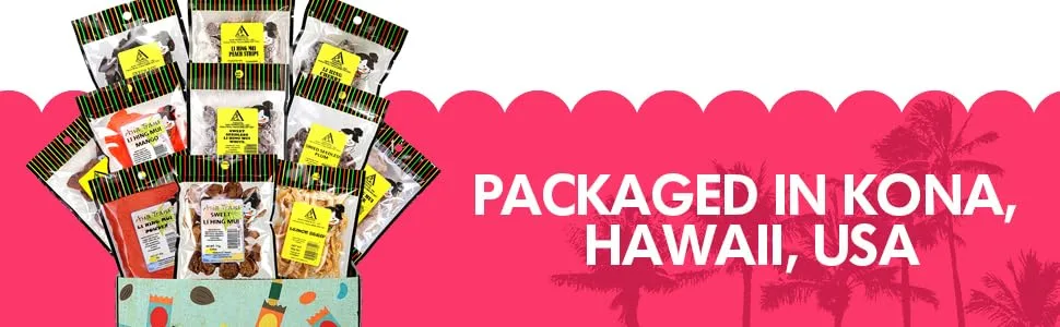 Asia Trans Seeded White Li Hing Mui Crack Seed Plums | Hawaiian Favorite | Salty, Sour, & Bitter Dried Asian Plum Candy - gift