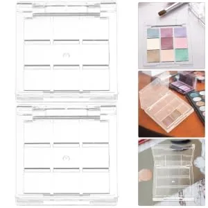 FOYTOKI 2pcs Blush for Cheeks Highlighter Sub Packing Took Eyeshadow Case Make up Travel Makeup Palette - product information 3