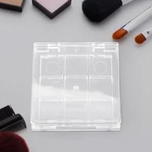 IWOWHERO 2pcs Lipstick Highlighter Eyeshadow Pallet Pan Sample Empty Eyeshadow Case Face Steamer Blush Travel - product information 4