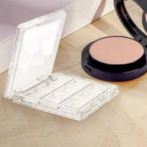 IWOWHERO 2pcs Lipstick Highlighter Eyeshadow Pallet Pan Sample Empty Eyeshadow Case Face Steamer Blush Travel - product information 6