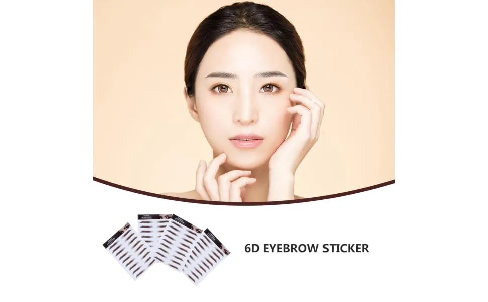 HAPINARY 4pcs Eyebrow Stickers Eyebrows Makeup Tools Blush Makeup Eyebrow Tool Modify 4d 21x15cm Brown - product information 1
