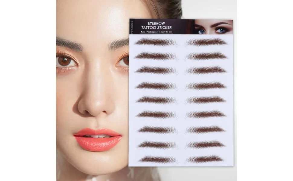 HAPINARY 4pcs Eyebrow Stickers Eyebrows Makeup Tools Blush Makeup Eyebrow Tool Modify 4d 21x15cm Brown - product information 5