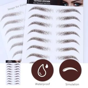 Outanaya 5pcs Eyebrow Stickers Brow Grooming Shaping Sticker Eyebrow Transfer Stickers Miss Trimming Stencil - product information 1