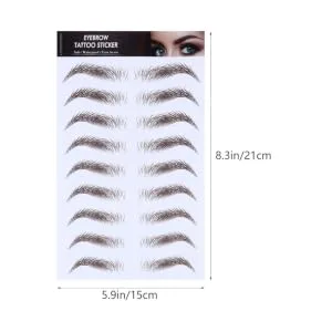 Outanaya 5pcs Eyebrow Stickers Brow Grooming Shaping Sticker Eyebrow Transfer Stickers Miss Trimming Stencil - product information 5