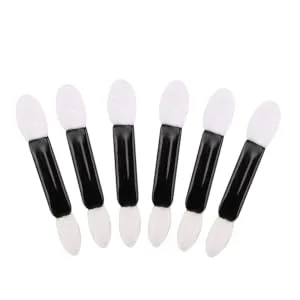 HAPINARY 50pcs Brush Eyeshadow Sponges Ladies Suits Eye Shadow Women Eyeshadow Brush Travel Lipstick Oval M White - product information 4