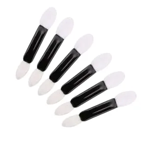 HAPINARY 50pcs Brush Eyeshadow Sponges Ladies Suits Eye Shadow Women Eyeshadow Brush Travel Lipstick Oval M White - product information 6