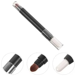 VINTORKY Precision Eyeshadow Brush Precision Shadow End Women Stick Brush Female Ends Makeup Pen Eye Dual Application 1 count (Pack of 1) Silver - product information 4