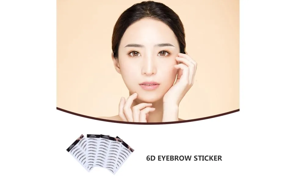 4pcs Eyebrow Stickers Tool Stickers Eyebrow Tool Artificial Eyebrow Hair Transfer Stickers 4d - product information 1