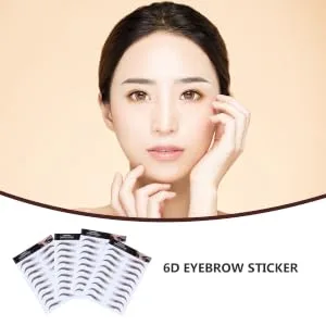 4pcs Eyebrow Stickers Eyebrows Stickers 6d Eyebrow Brow Shaper Imitation Eyebrow Make up Tool 4d - product information 3