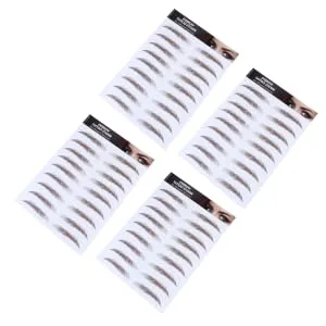 4pcs Eyebrow Stickers Waterproof Eyebrows Eyebrow Grooming Stickers Imitation Eyebrow Tool Modify 4d - product information 1