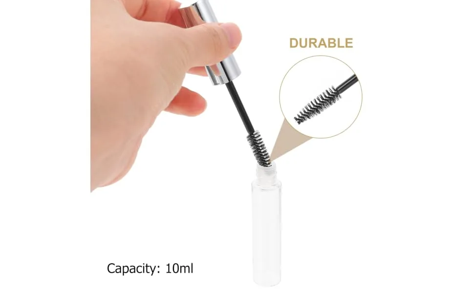 8pcs Mascara Empty Tube Clear Containers Reusable Mascara Bottles Filling Miss Gold and Silver - product information 1