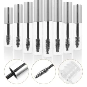 8pcs Mascara Empty Tube Clear Containers Reusable Mascara Bottles Filling Miss Gold and Silver - product information 3