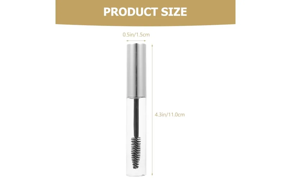 8pcs Mascara Empty Tube Clear Containers Reusable Mascara Bottles Filling Miss Gold and Silver - product information 5