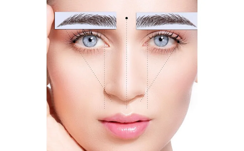 4pcs Eyebrow Stickers Waterproof Sticker Eyebrow Transfers Stickers Eyebrow Stencils Eyebrow Shape - product information 1