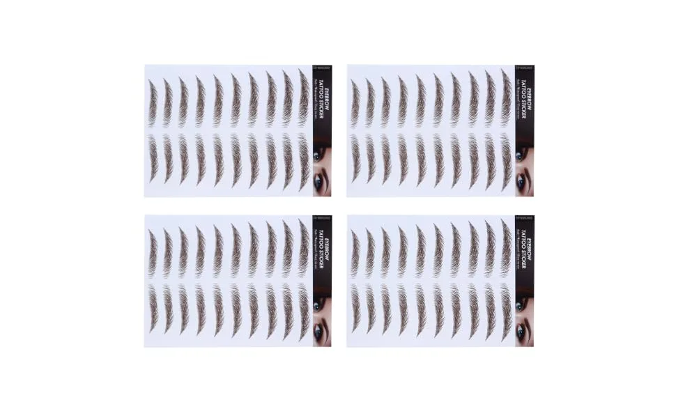 4pcs Eyebrow Stickers Waterproof Sticker Eyebrow Transfers Stickers Eyebrow Stencils Eyebrow Shape - product information 2