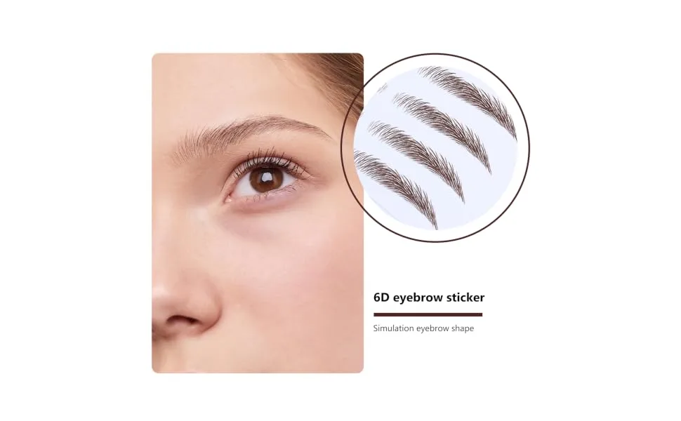 4pcs Eyebrow Stickers Waterproof Sticker Eyebrow Transfers Stickers Eyebrow Stencils Eyebrow Shape - product information 4