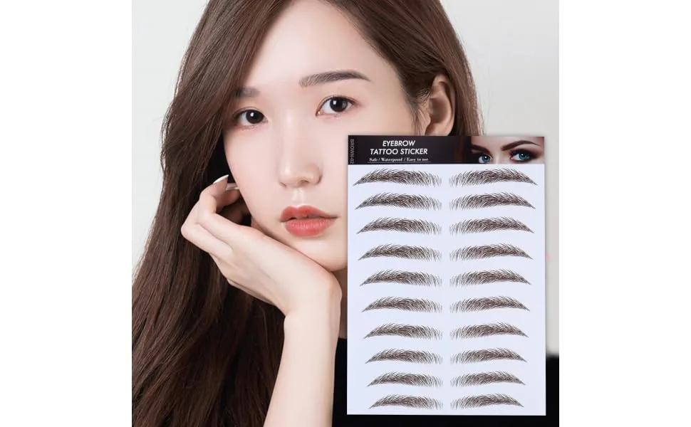 4pcs Eyebrow Stickers Waterproof Sticker Eyebrow Transfers Stickers Eyebrow Stencils Eyebrow Shape - product information 5