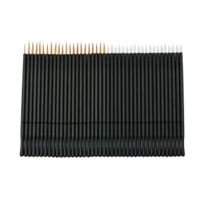 Outanaya 50pcs Eye Makeup Tools White Eye Liner Pencils Eyeliner Wand Makeup Eye Wands Applicator Disposable 10*0.5cm White - product information 1