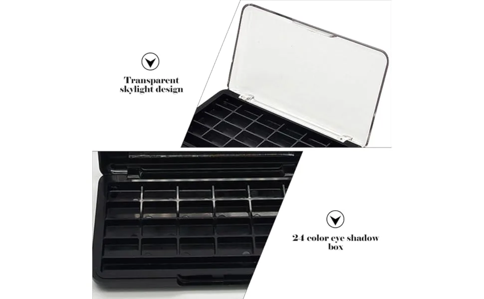 3Pcs Box Portion tray plastic pallets refillable eyeshadow Cosmetics DIY Supplies - product information 1