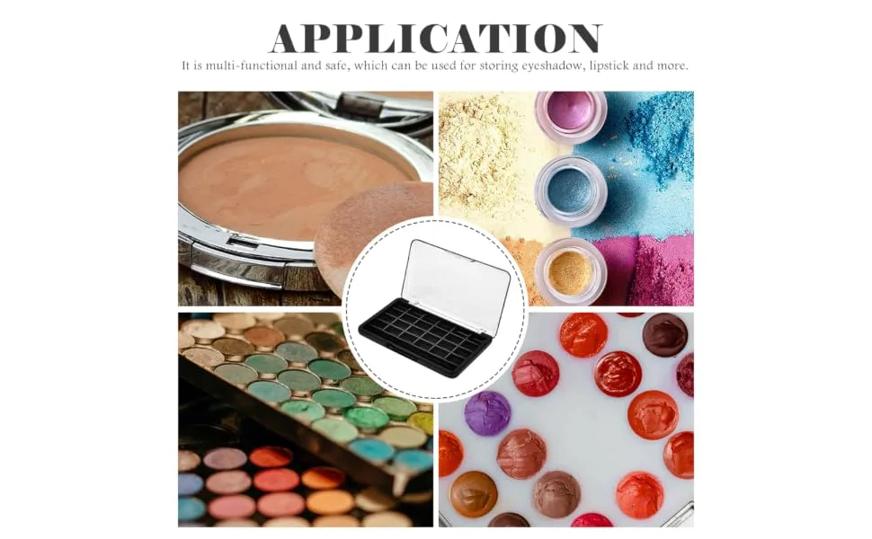 3Pcs Box Portion tray plastic pallets refillable eyeshadow Cosmetics DIY Supplies - product information 5